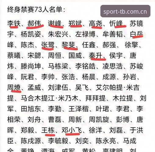 天博体育专属福利 揭秘足坛反腐风暴背后:天博体育综合视角下的禁足名单深度解析